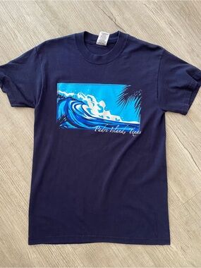 Vintage Jerzees 1990s Y2K Padre Island Texas Souvenir T-Shirt Beach Sz S